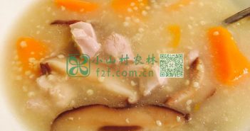 香菇瘦肉小米粥图片