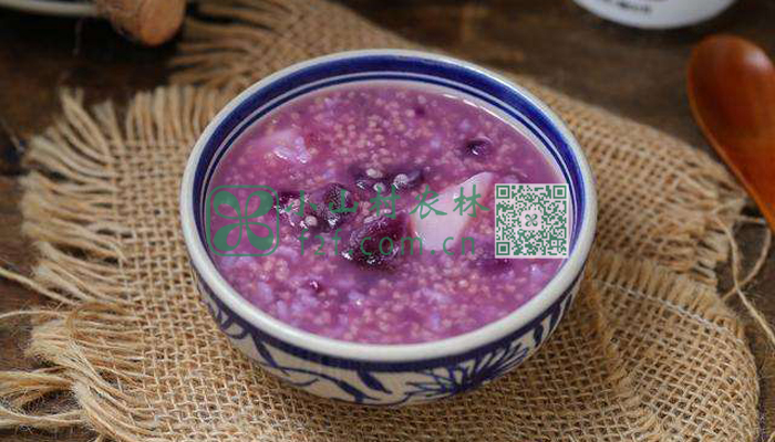 紫薯山药小米粥图片