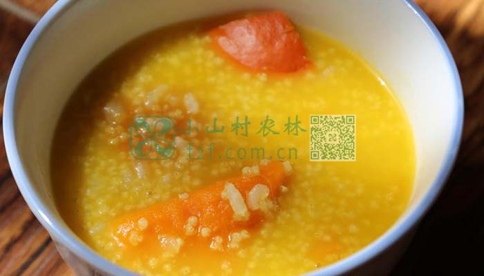 胡萝卜小米粥图片