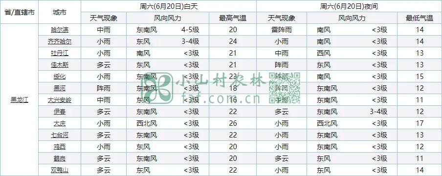 202006020黑龙江省天气预报图片